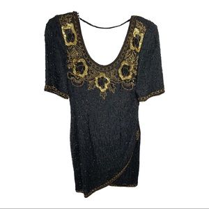 Vintage Daval Designs by Samir Suri Sequin/Beaded Dress